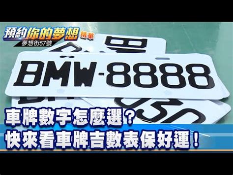 車牌吉利號碼|「81數理車牌號碼吉凶查詢表」，看看你的「車牌數字」是福還是禍